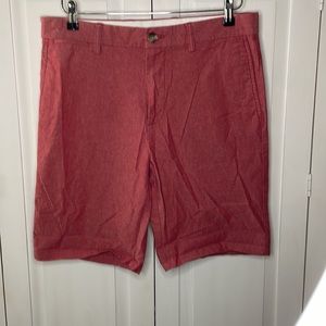 Old Navy Ultimate Slim Built-in Flex Shorts Salmon/Pink heather 32